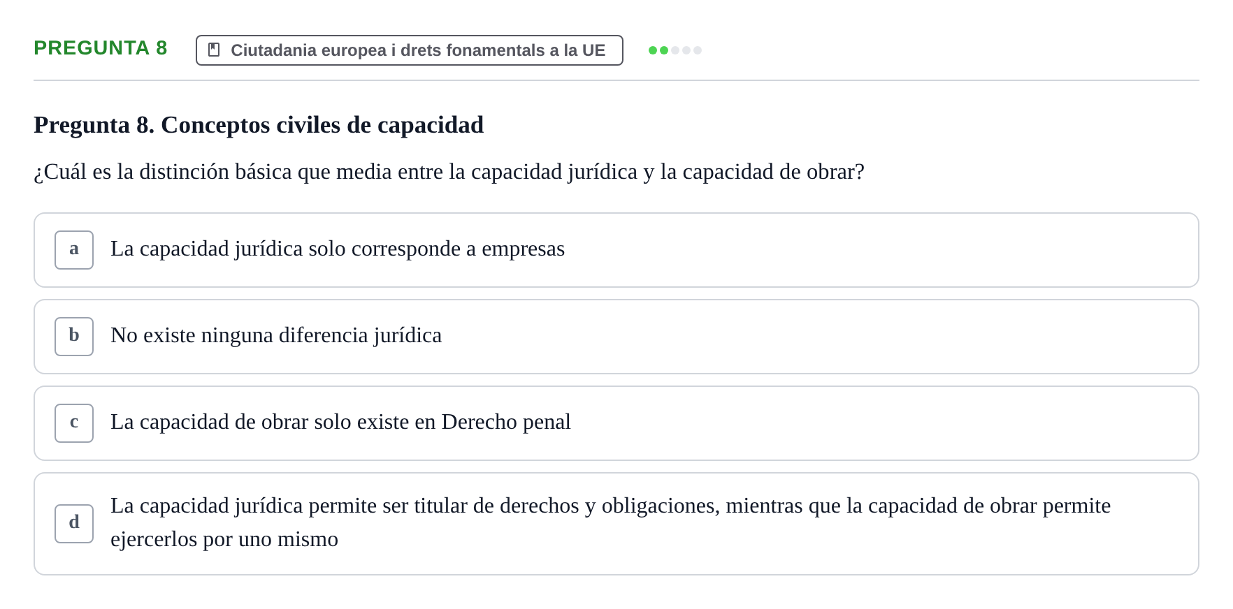 Enunciado: Pregunta 8