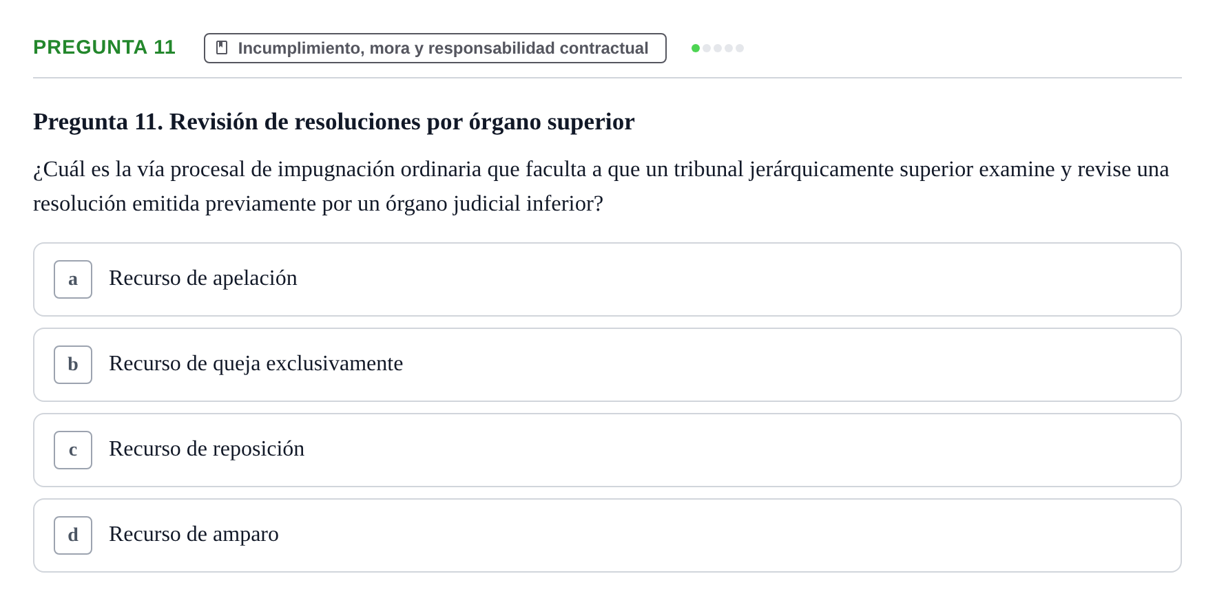 Enunciado: Pregunta 11