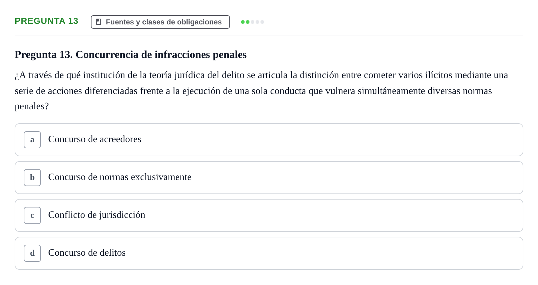 Enunciado: Pregunta 13