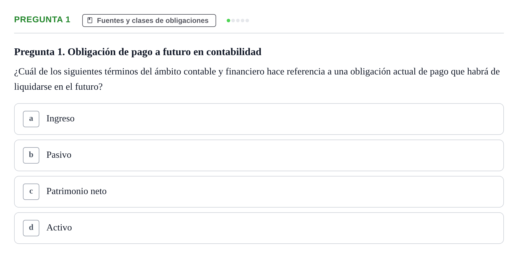 Enunciado: Pregunta 1