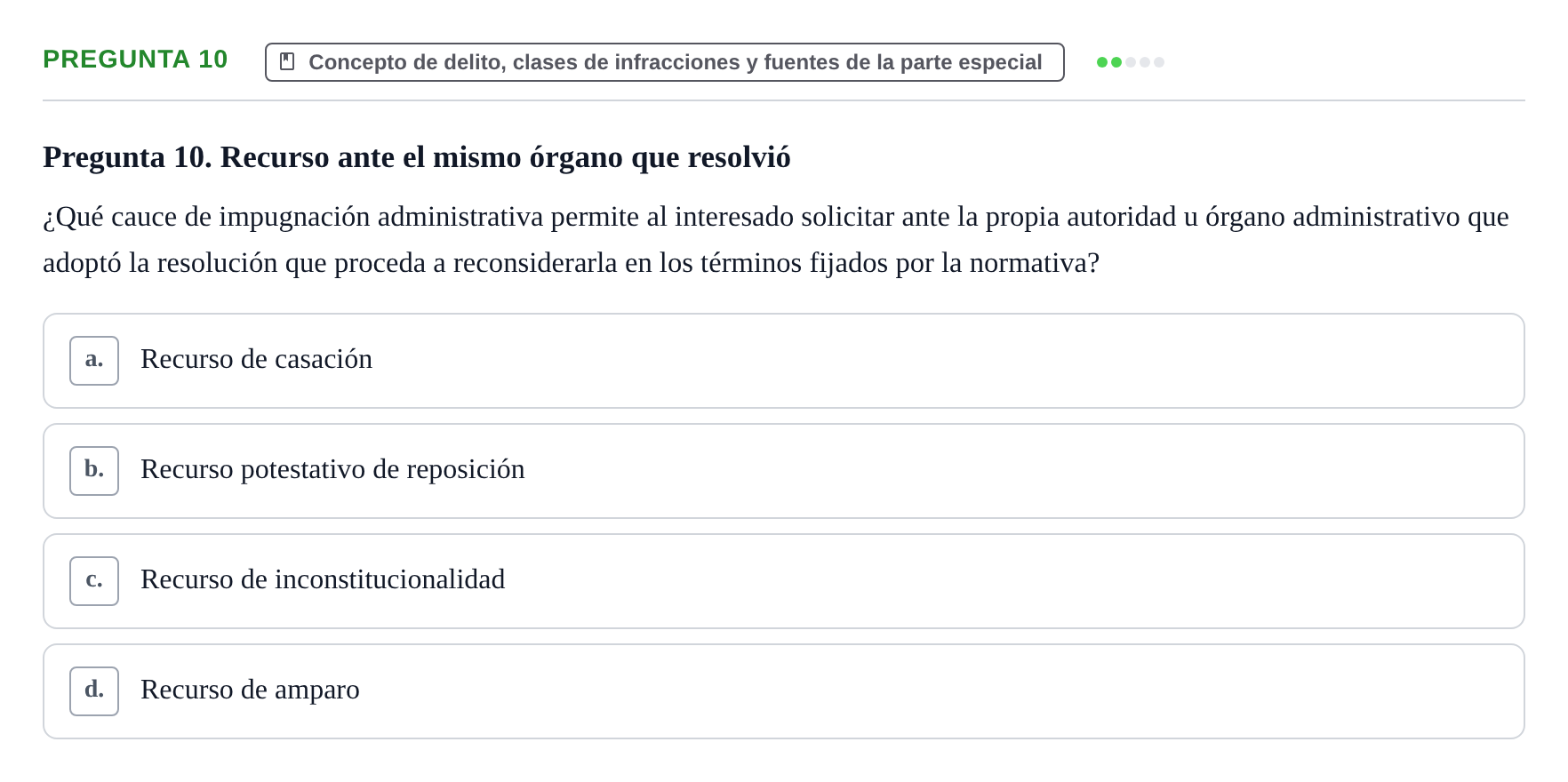 Enunciado: Pregunta 10