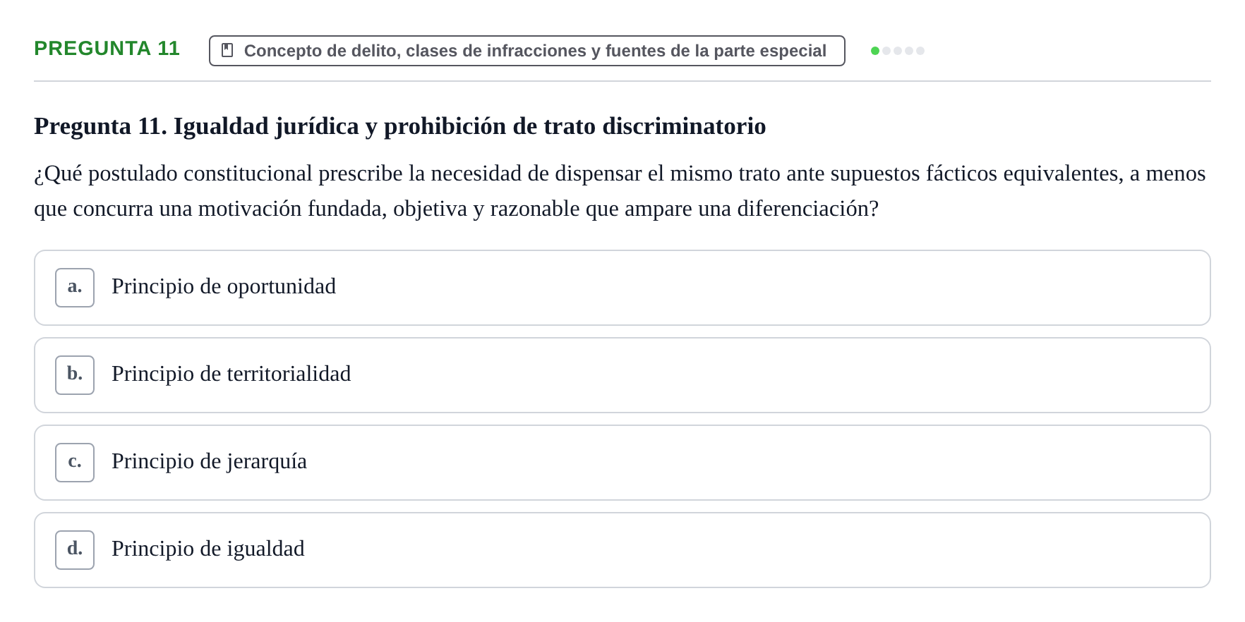 Enunciado: Pregunta 11
