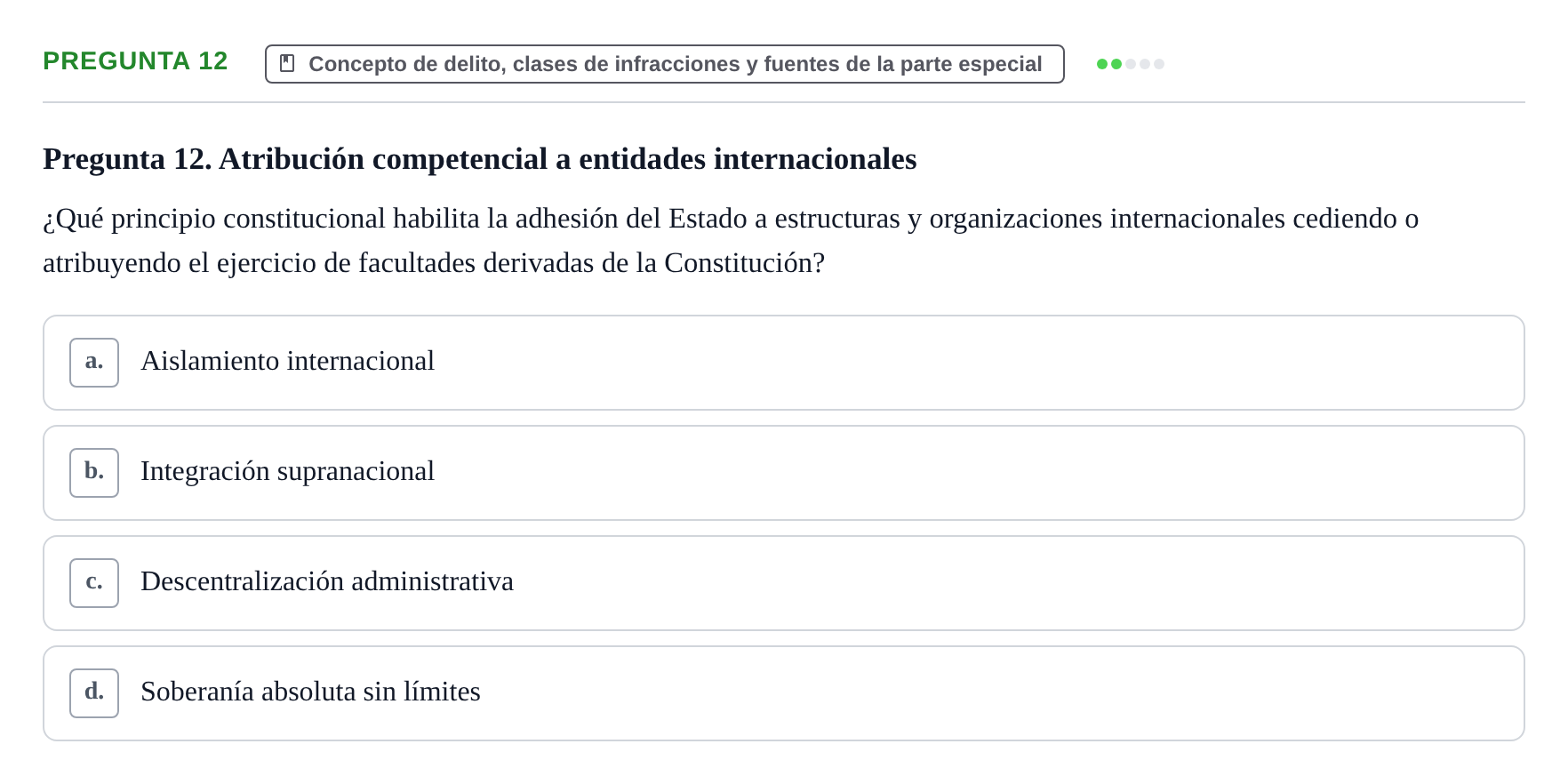 Enunciado: Pregunta 12