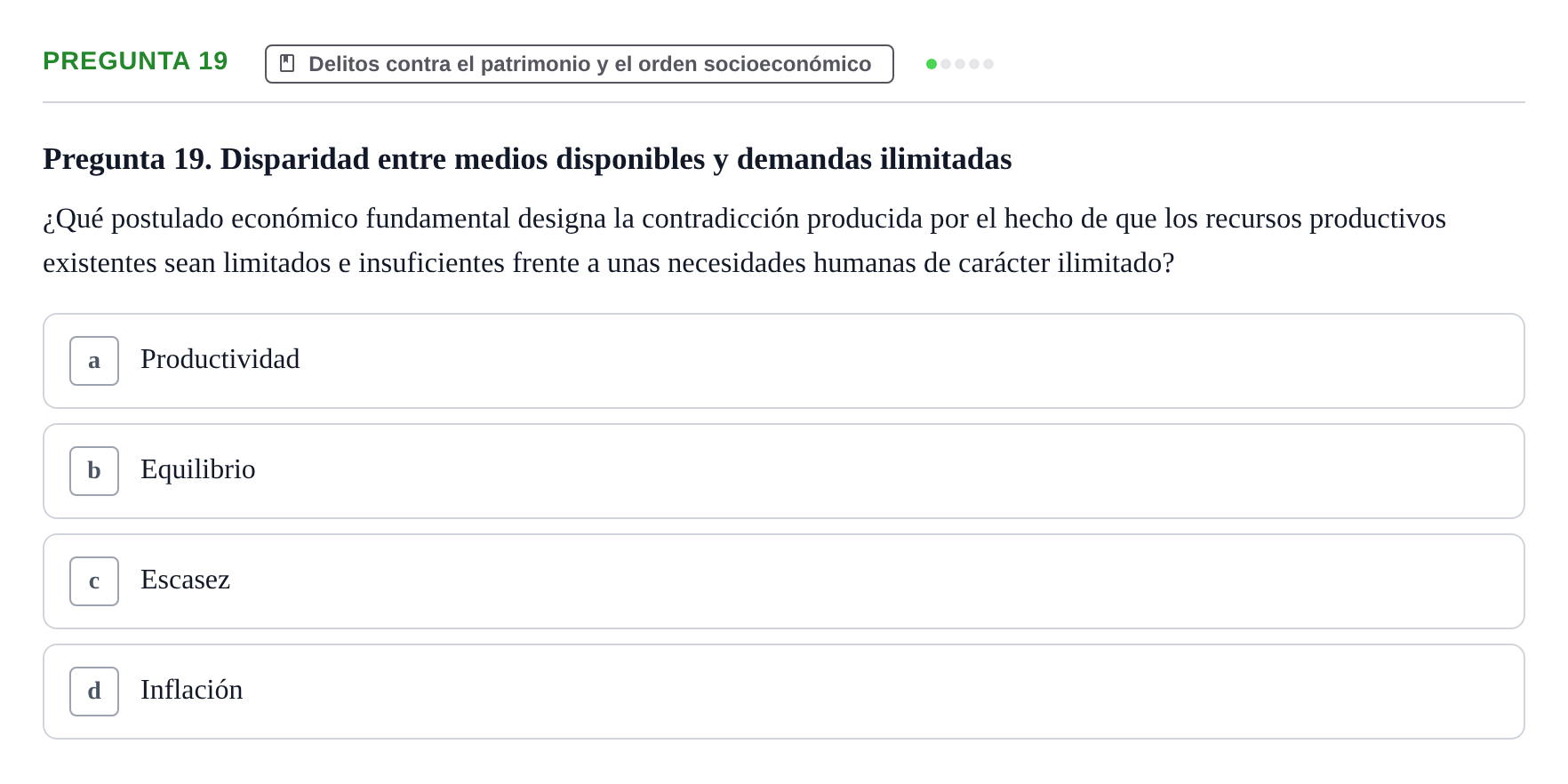 Enunciado: Pregunta 19