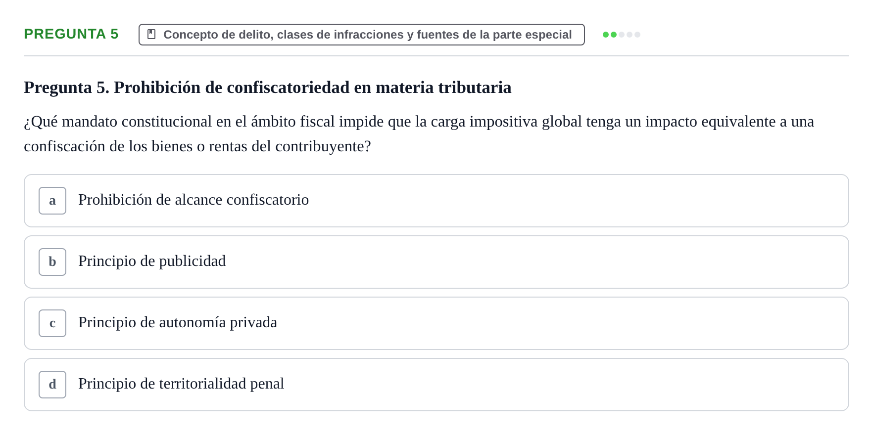 Enunciado: Pregunta 5