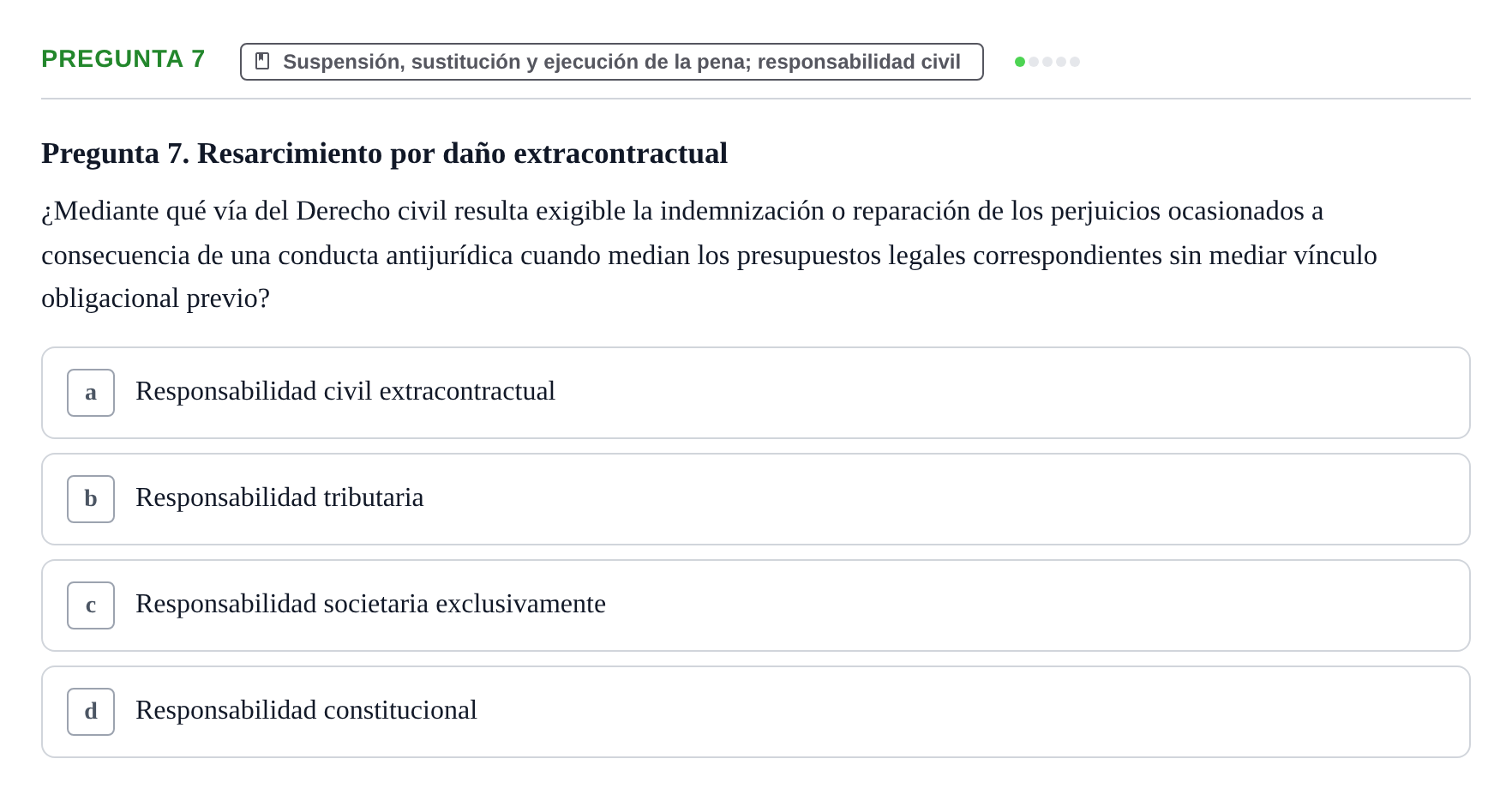 Enunciado: Pregunta 7