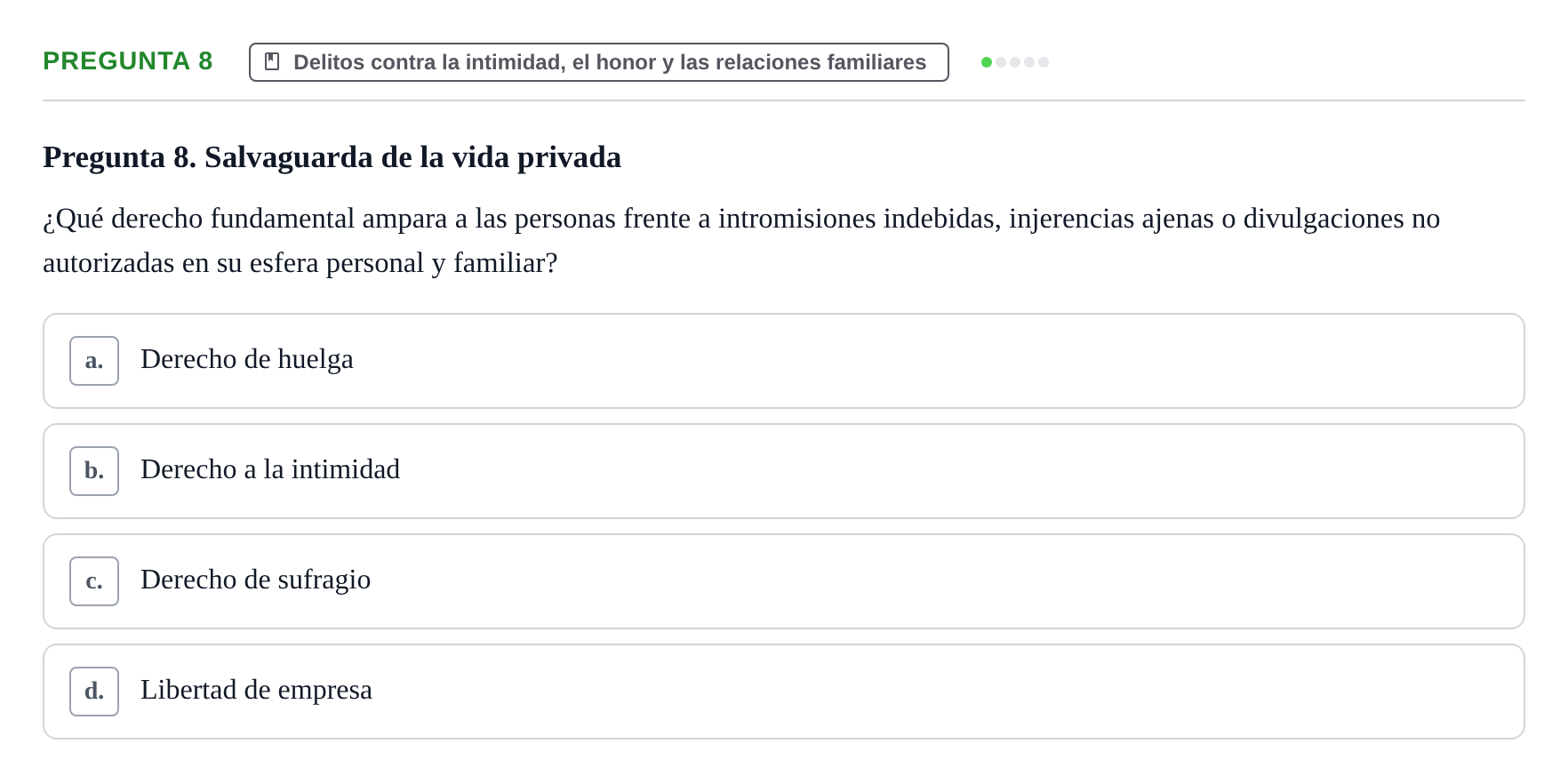 Enunciado: Pregunta 8