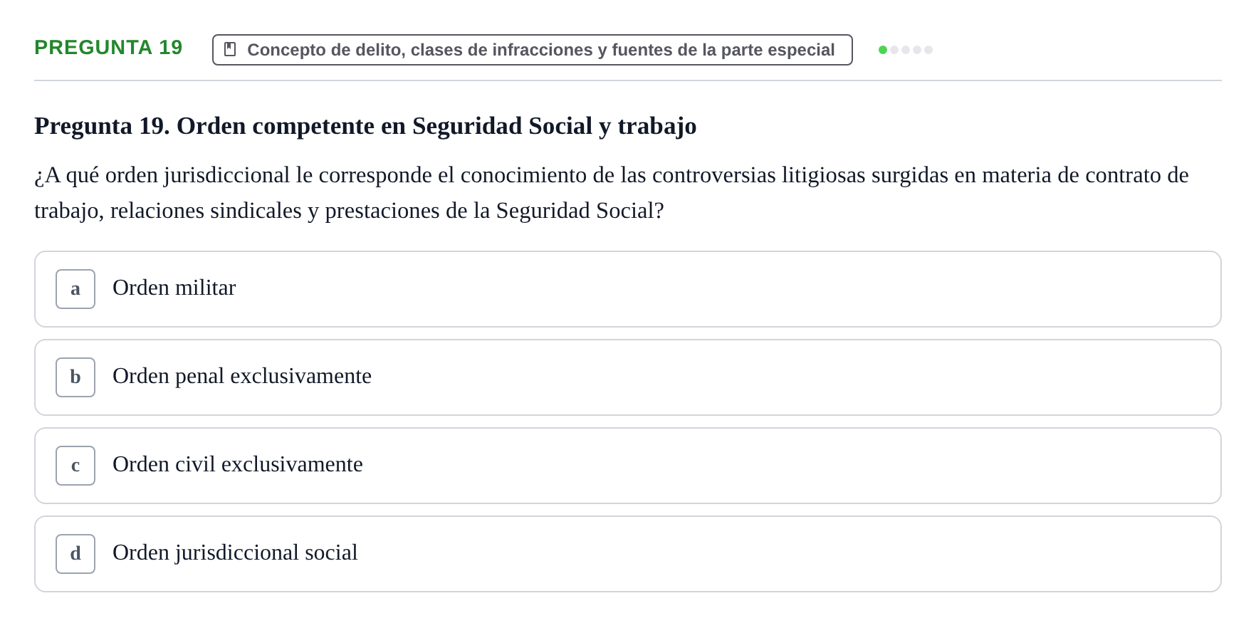 Enunciado: Pregunta 19