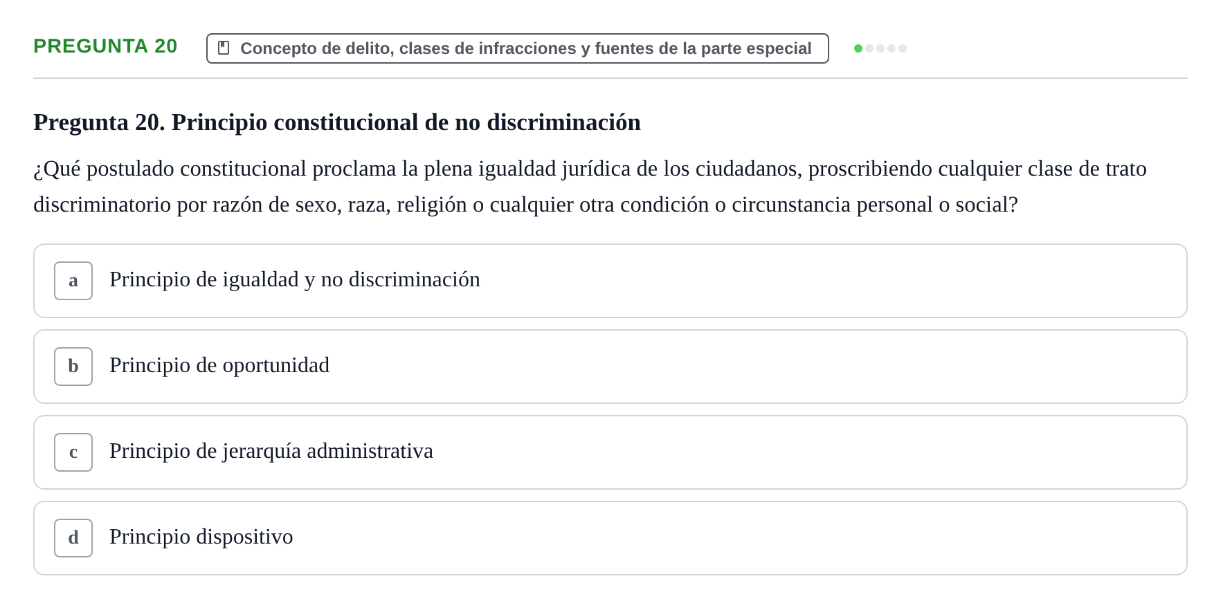 Enunciado: Pregunta 20
