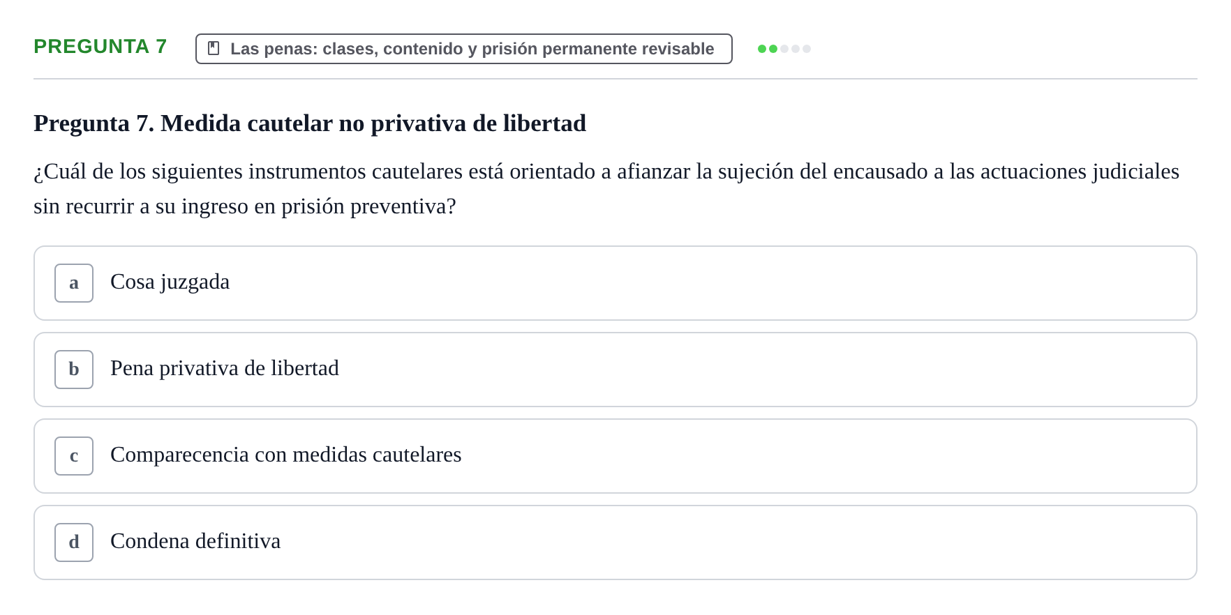 Enunciado: Pregunta 7