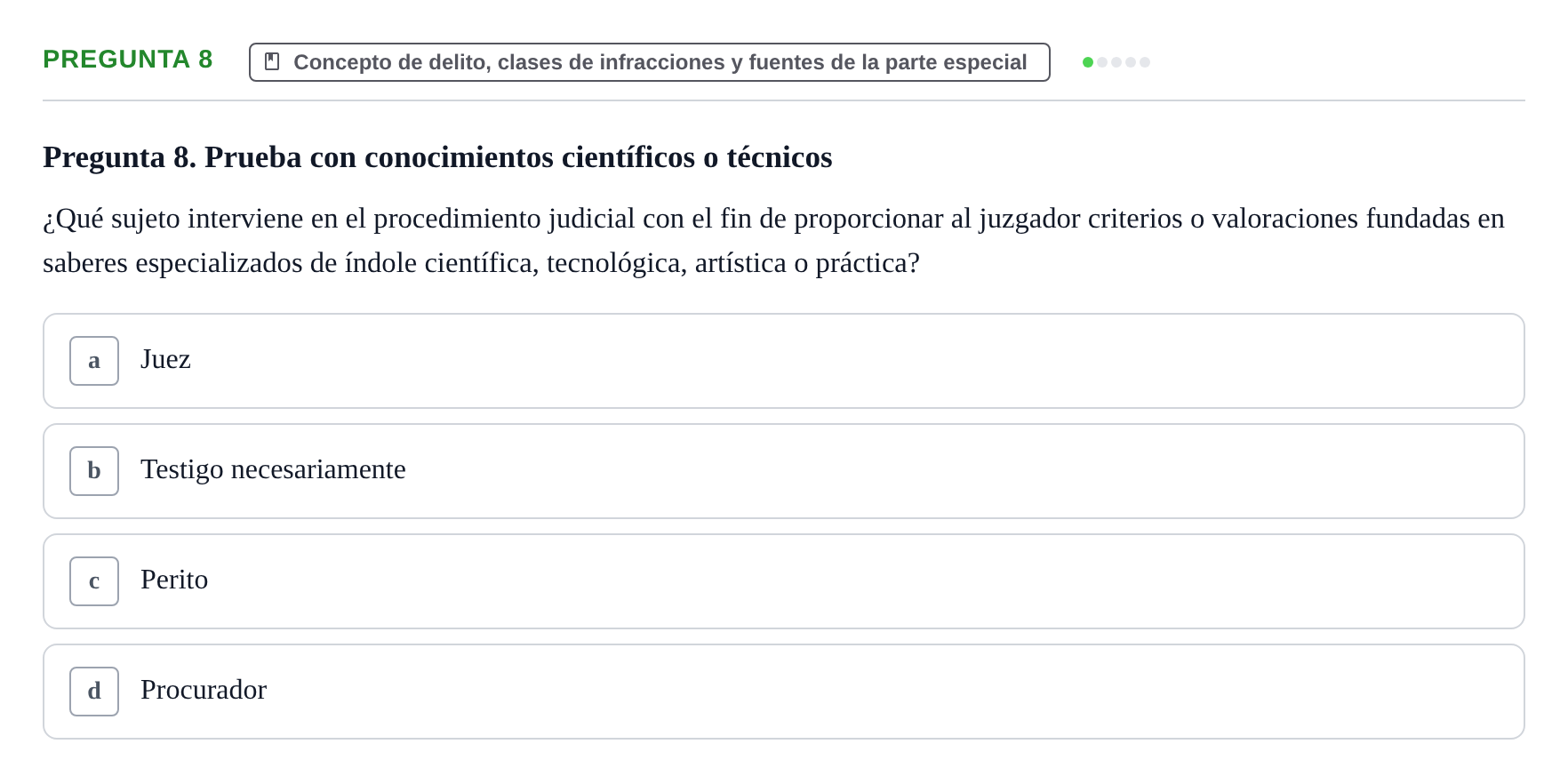 Enunciado: Pregunta 8