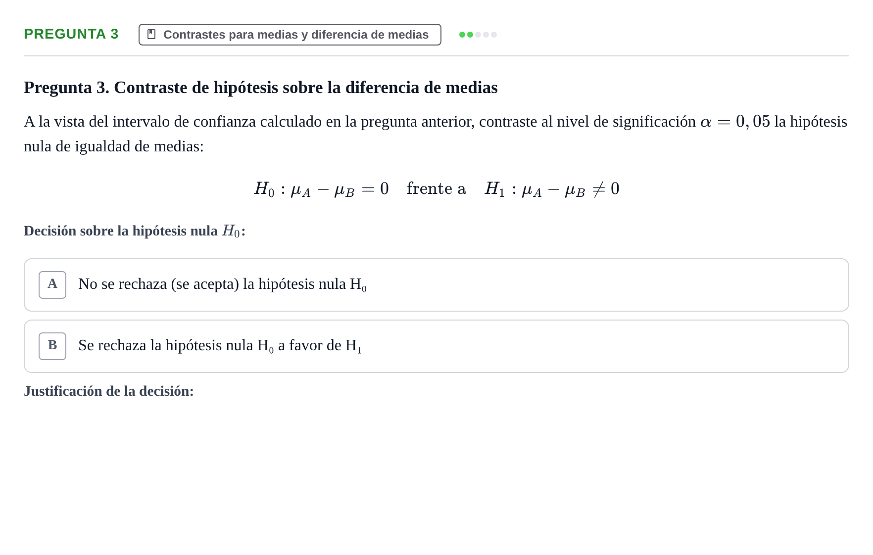 Enunciado: Pregunta 3 · Estadística II UB Juny 2019