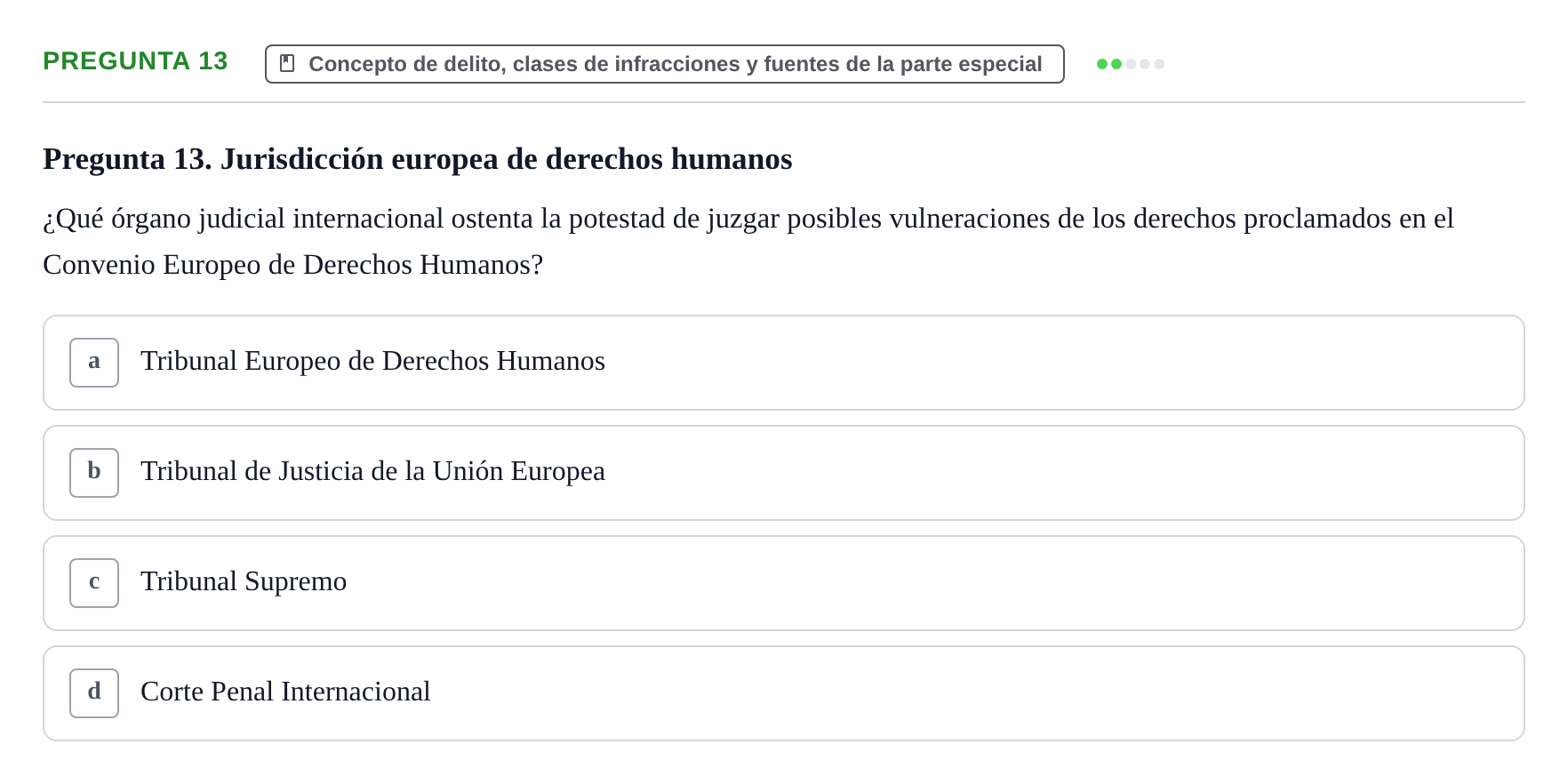Enunciado: Pregunta 13
