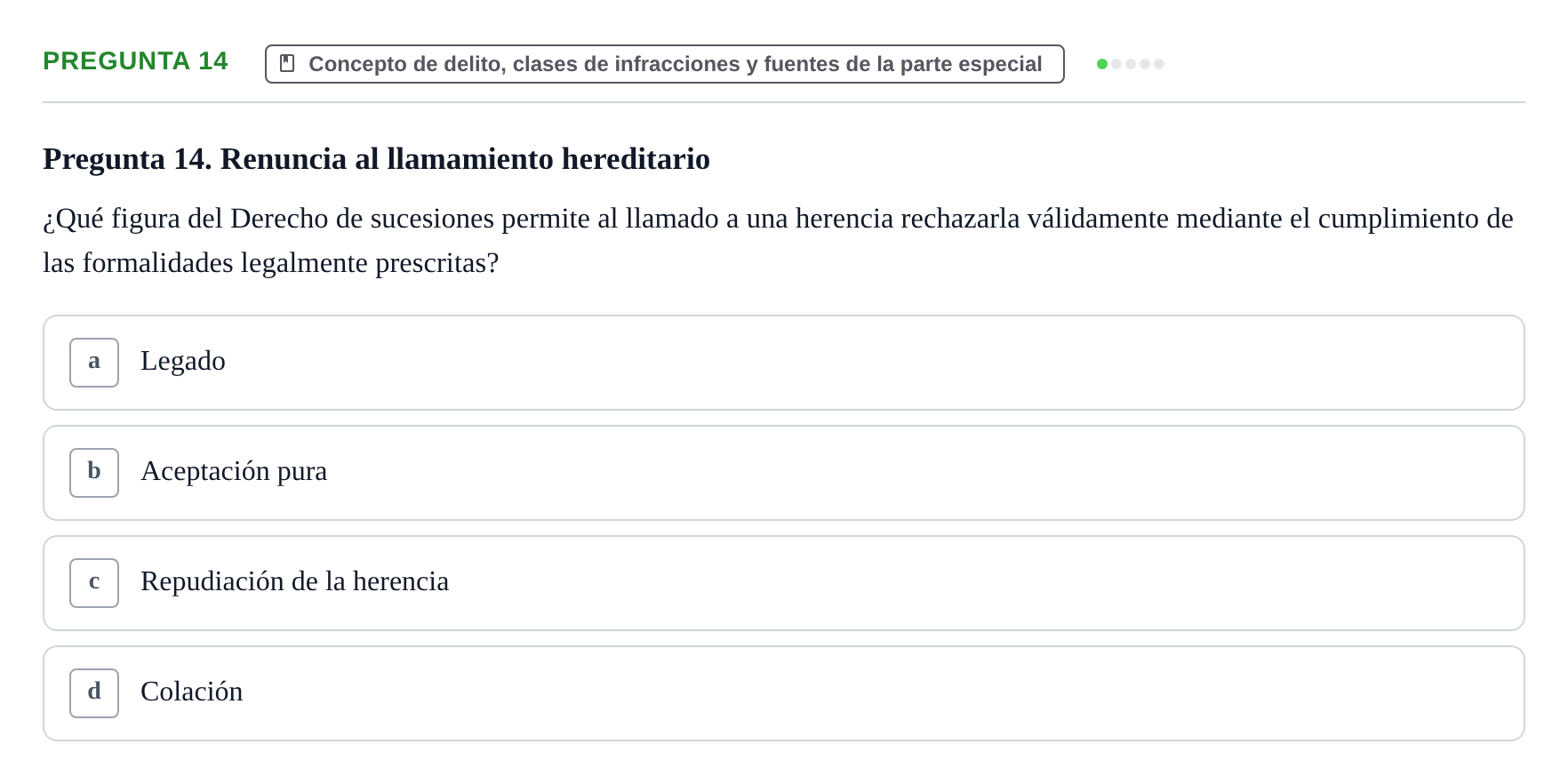 Enunciado: Pregunta 14