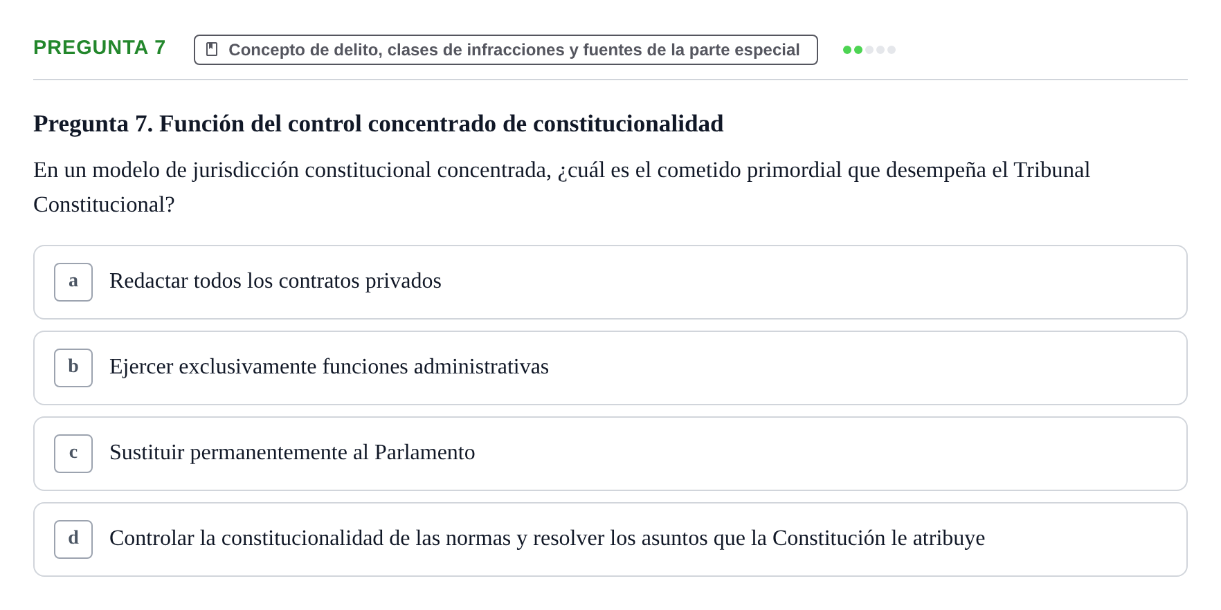Enunciado: Pregunta 7