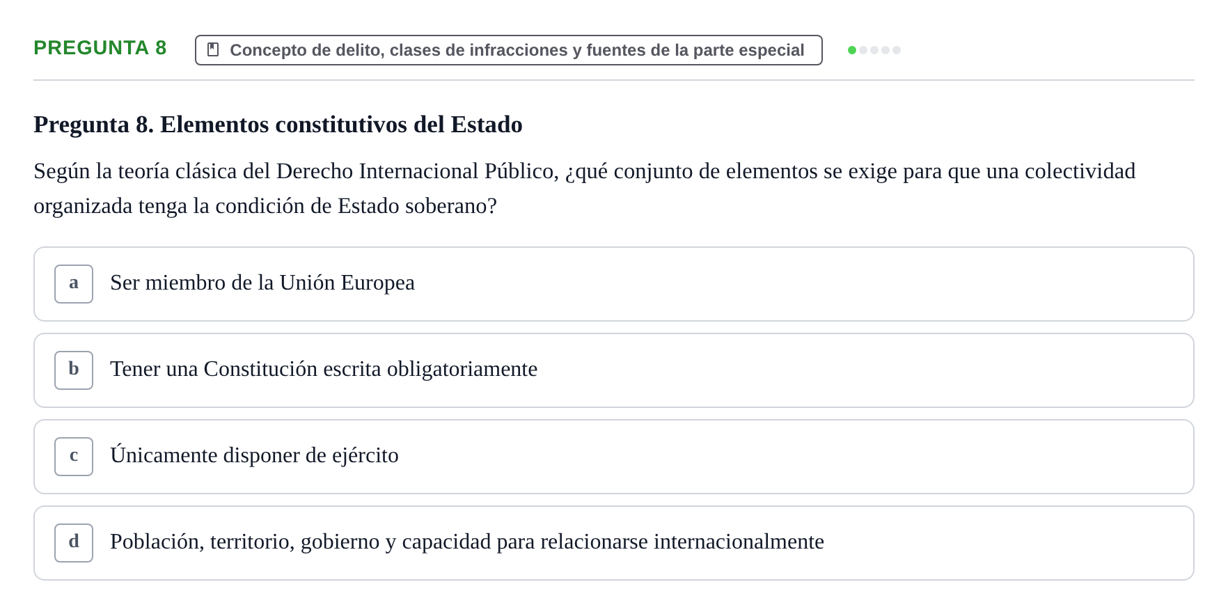 Enunciado: Pregunta 8