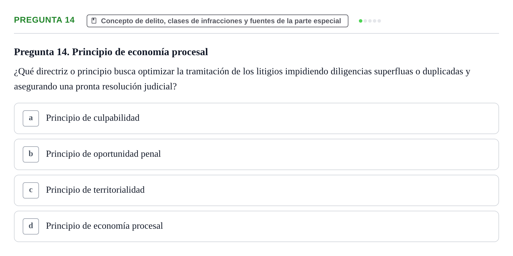 Enunciado: Pregunta 14