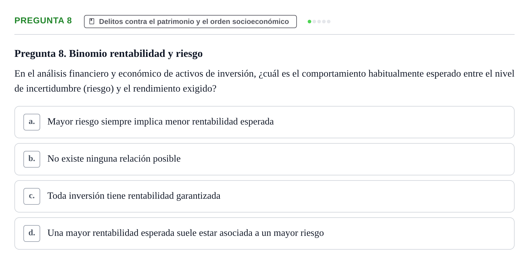 Enunciado: Pregunta 8