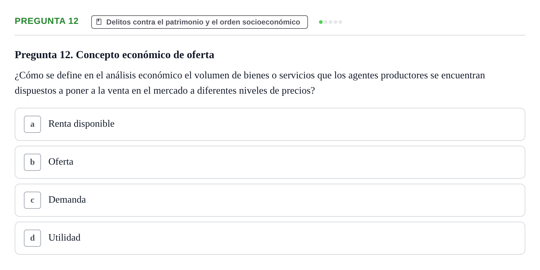 Enunciado: Pregunta 12