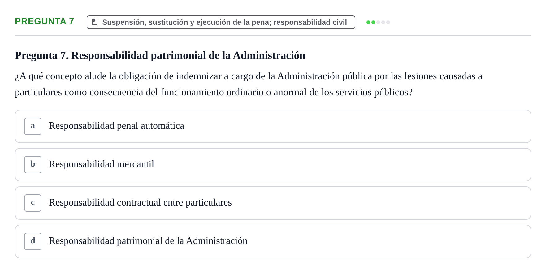Enunciado: Pregunta 7