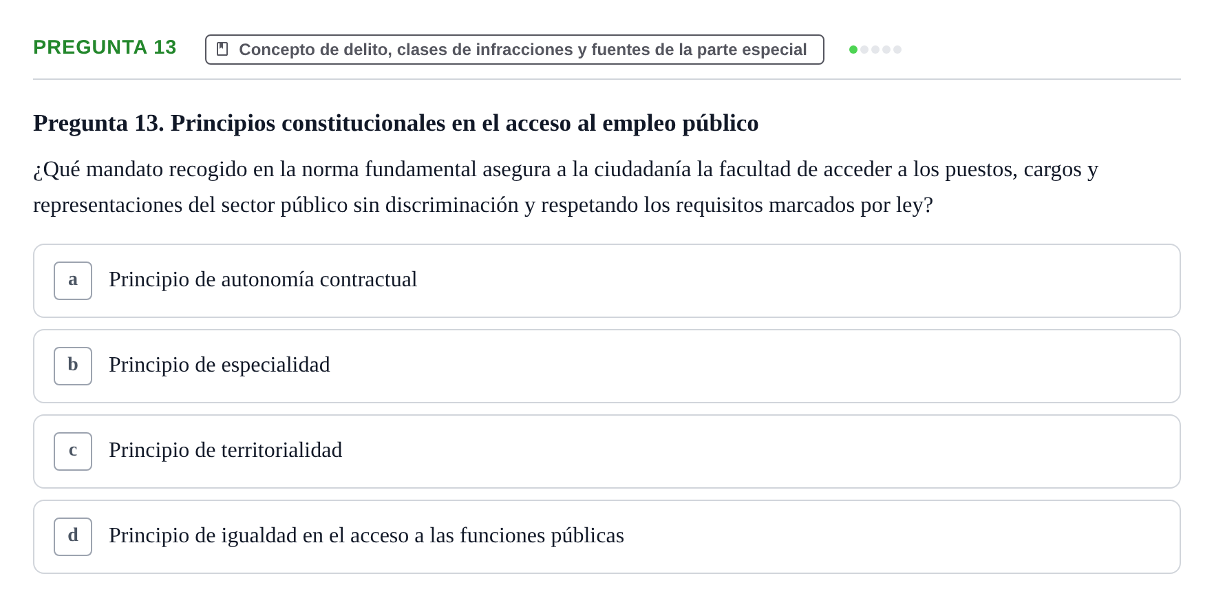 Enunciado: Pregunta 13