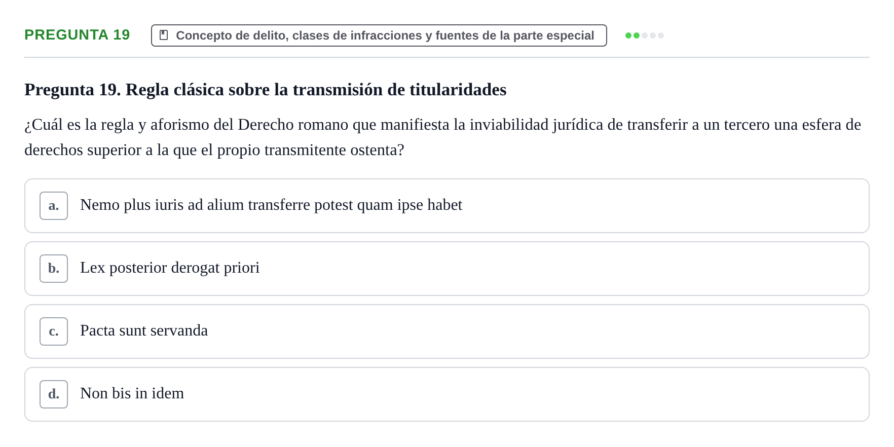 Enunciado: Pregunta 19
