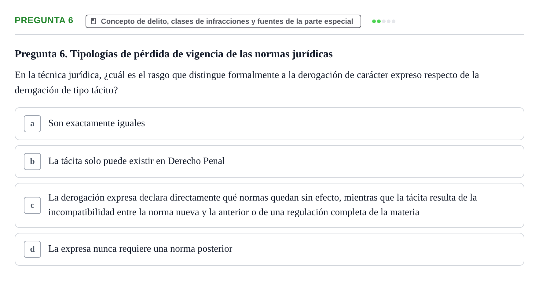 Enunciado: Pregunta 6