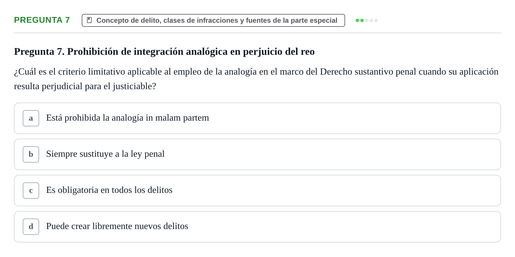 Enunciado: Pregunta 7