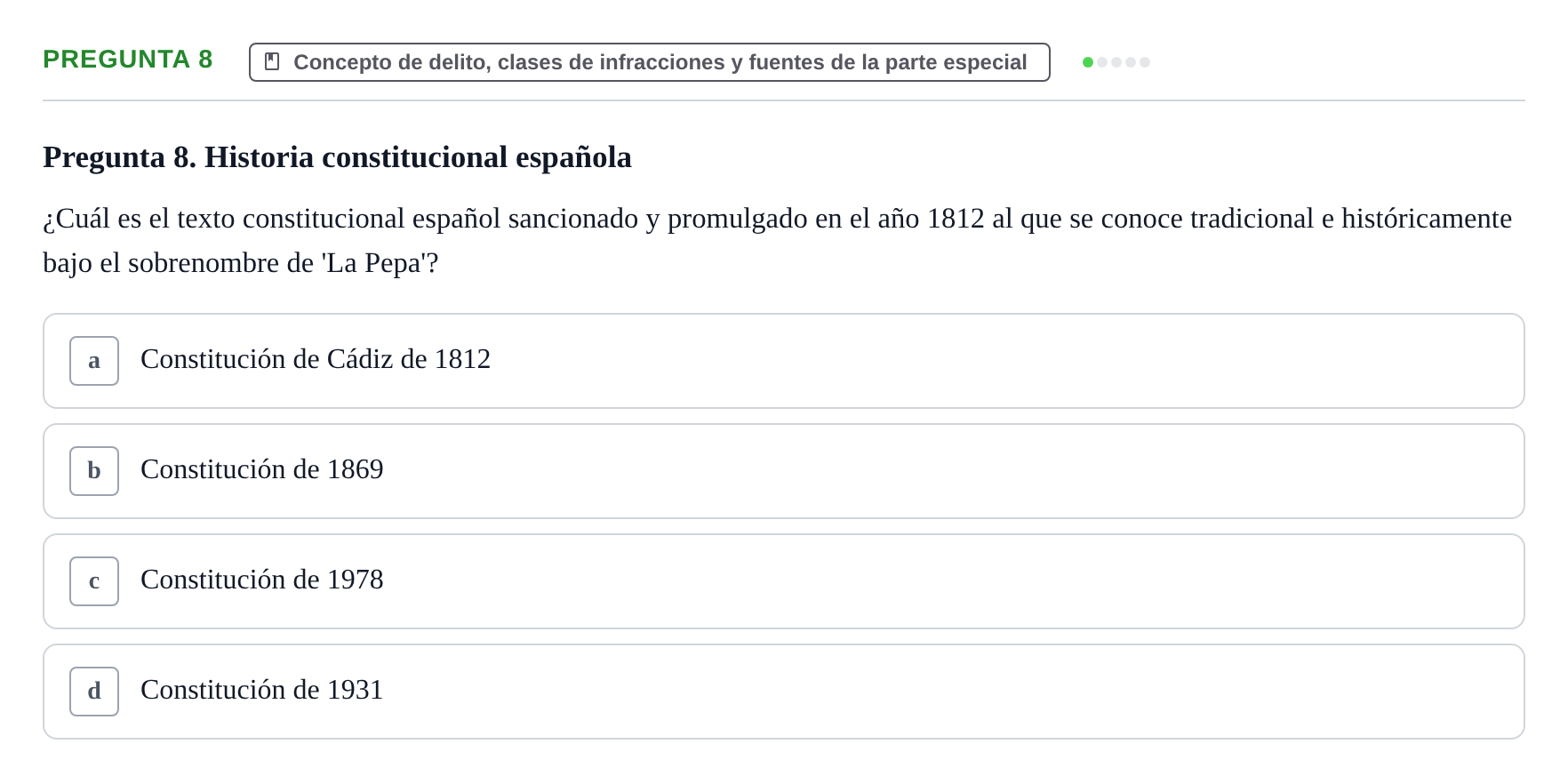 Enunciado: Pregunta 8