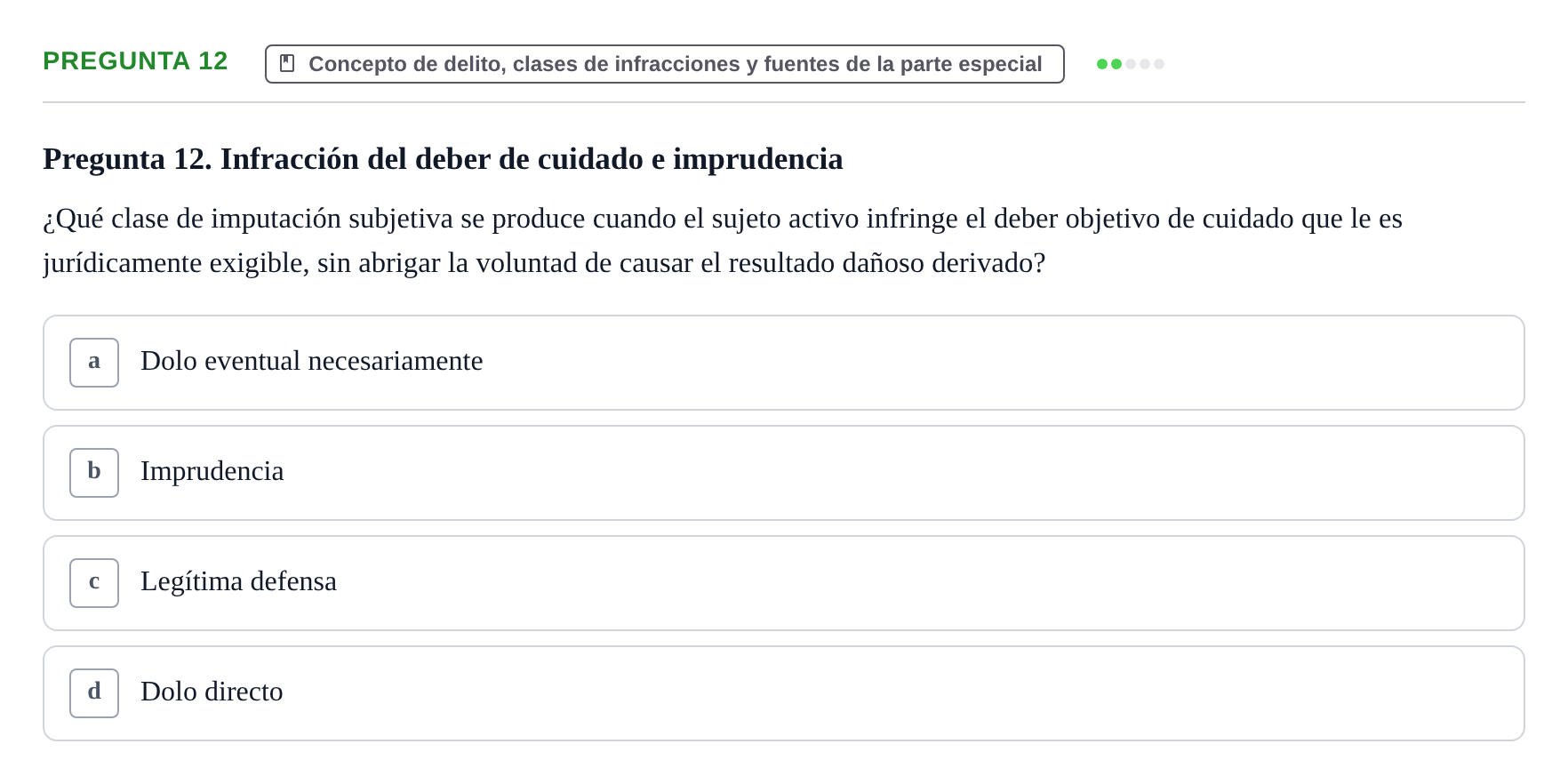 Enunciado: Pregunta 12