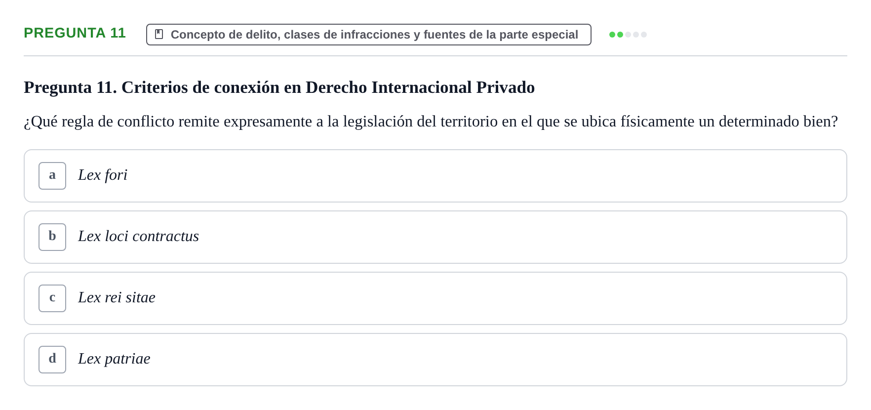Enunciado: Pregunta 11