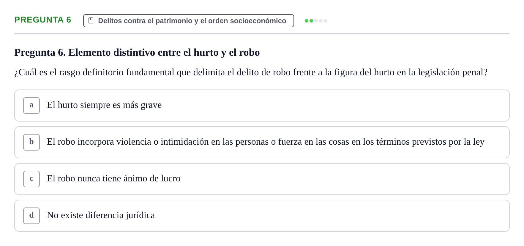 Enunciado: Pregunta 6