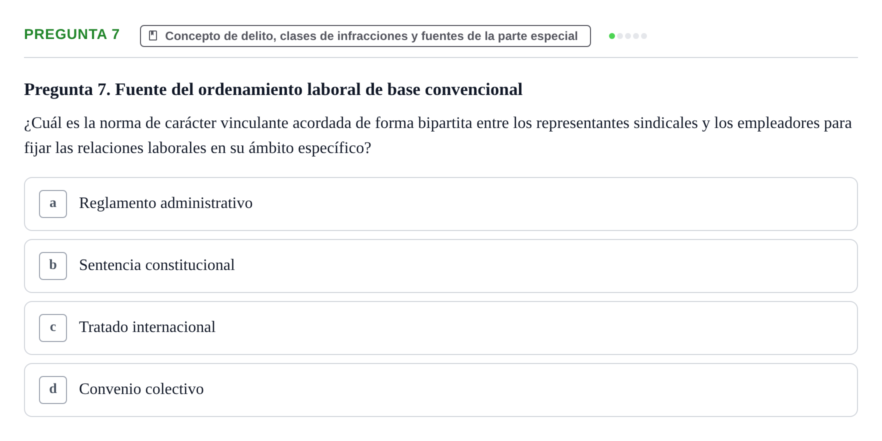 Enunciado: Pregunta 7