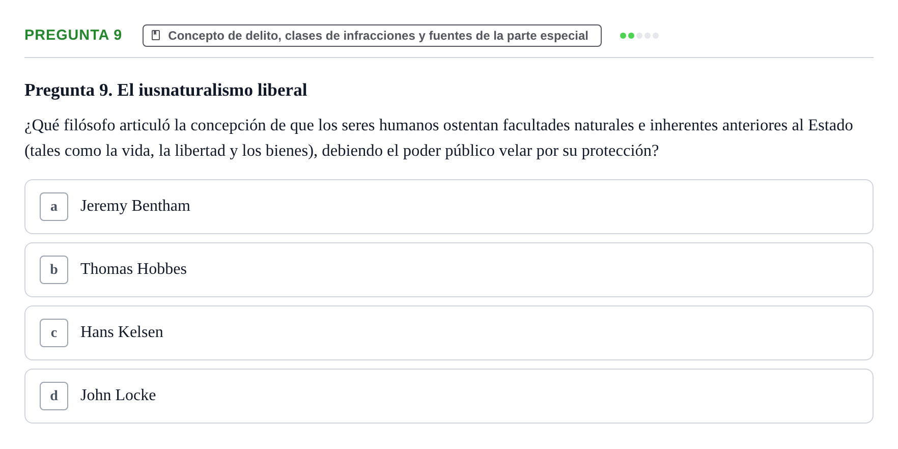 Enunciado: Pregunta 9