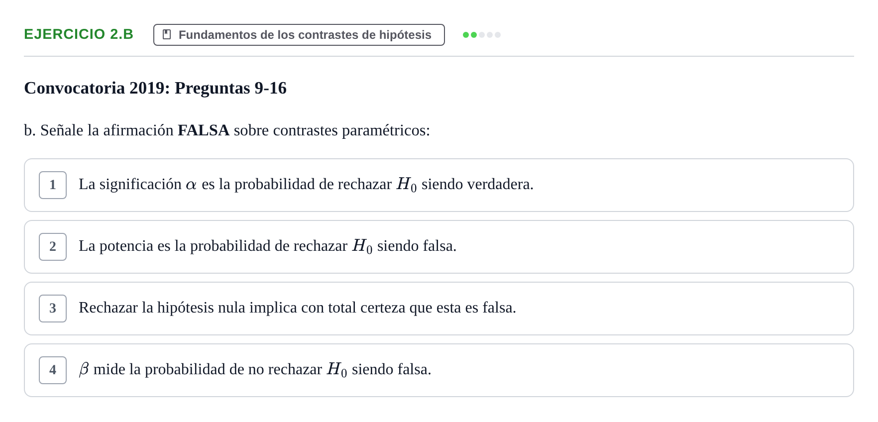 Enunciado: Ejercicio 2.b · Estadística II UB 2019