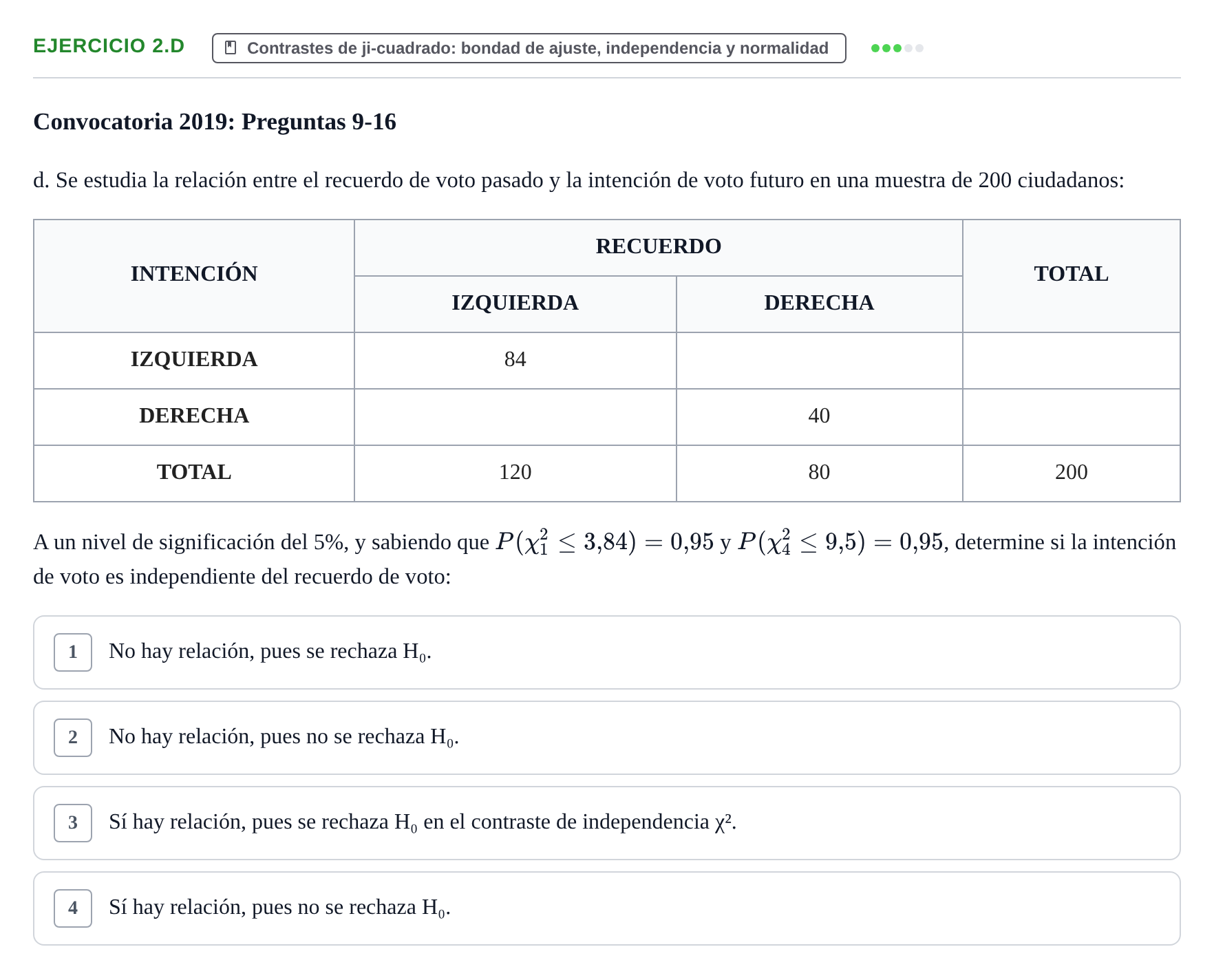 Enunciado: Ejercicio 2.d · Estadística II UB 2019