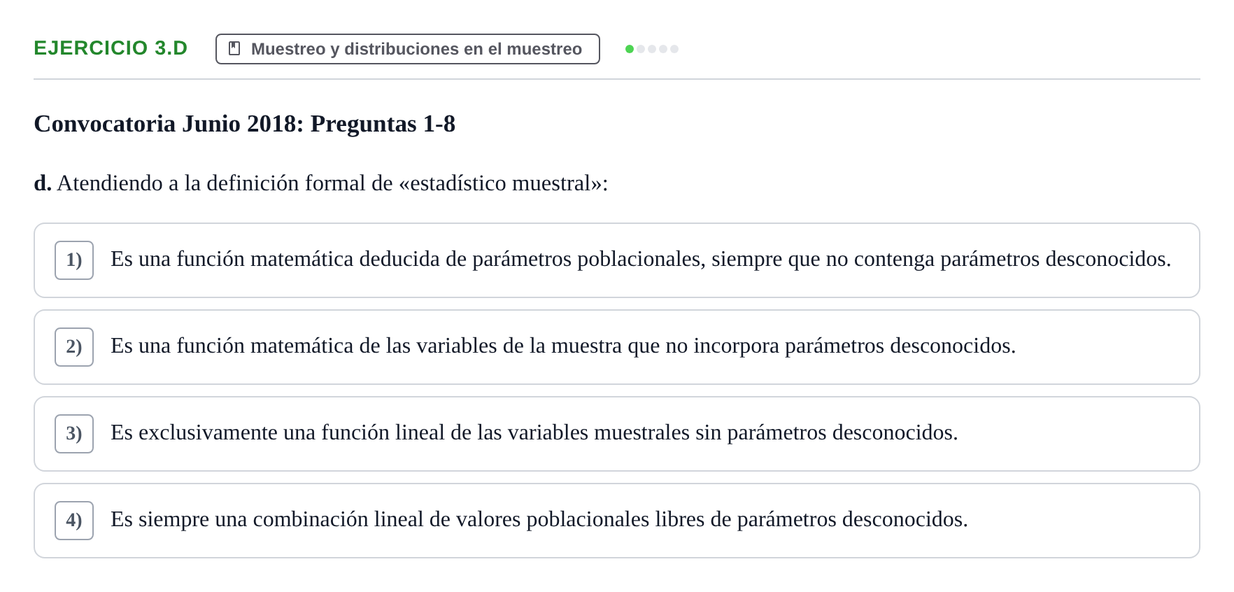 Enunciado: Ejercicio 3.d · Estadística II UB 2019