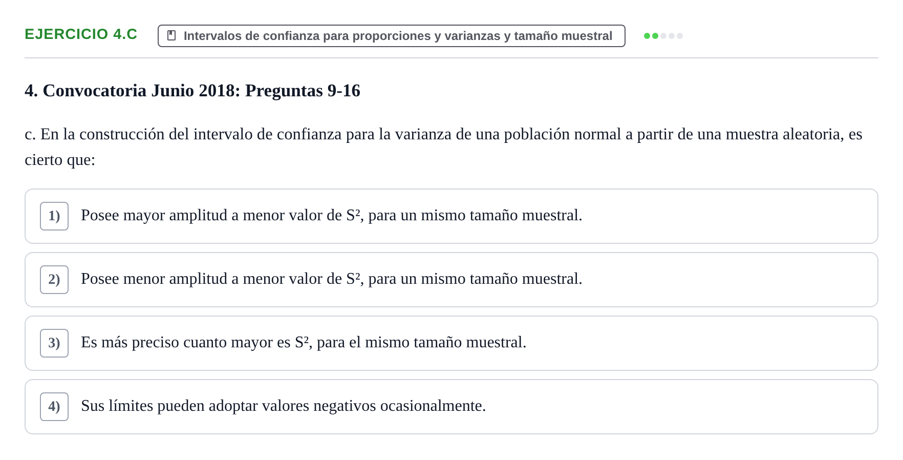 Enunciado: Ejercicio 4.c · Estadística II UB 2019