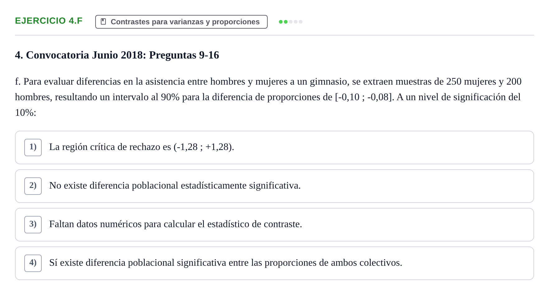 Enunciado: Ejercicio 4.f · Estadística II UB 2019