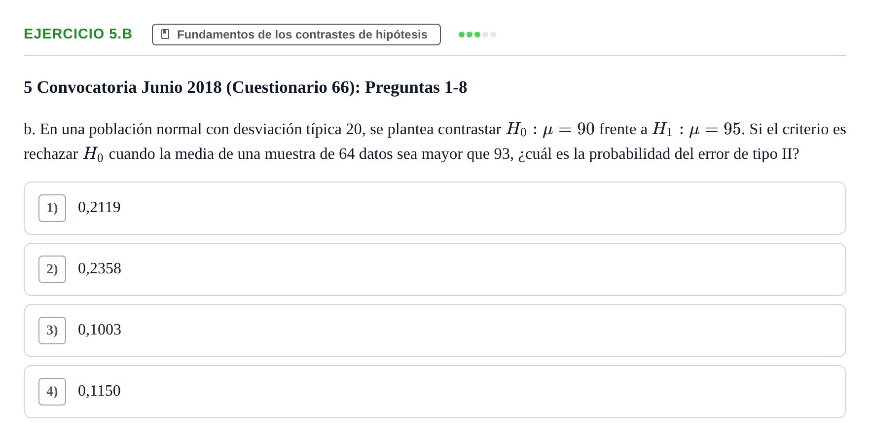 Enunciado: Ejercicio 5.b · Estadística II UB 2019