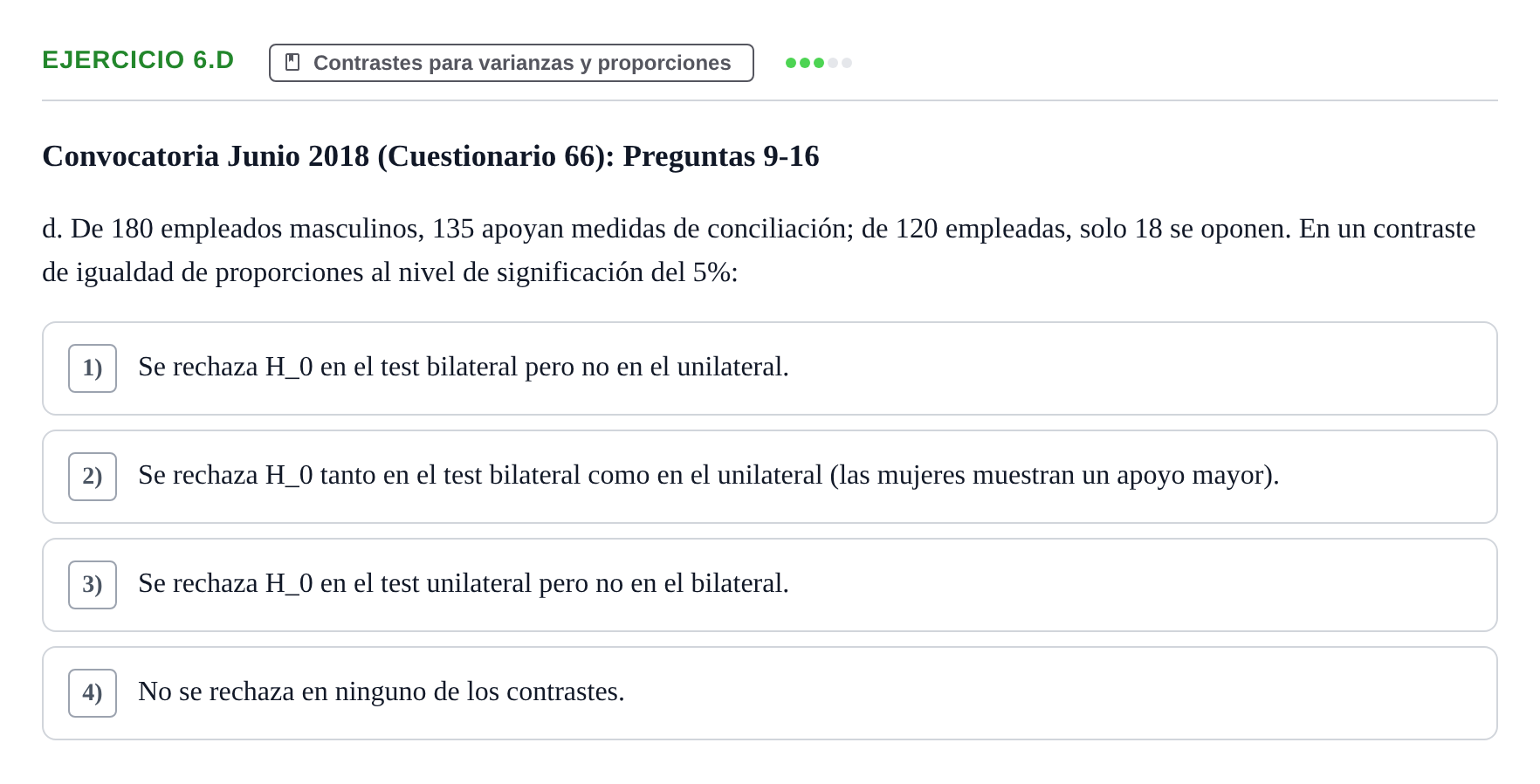 Enunciado: Ejercicio 6.d · Estadística II UB 2019