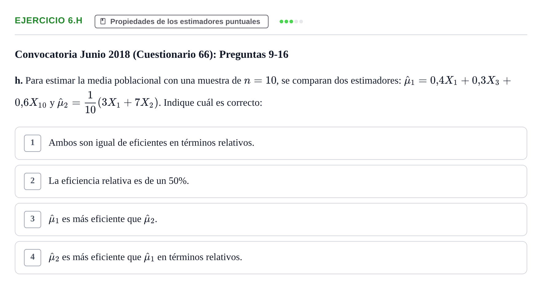 Enunciado: Ejercicio 6.h · Estadística II UB 2019