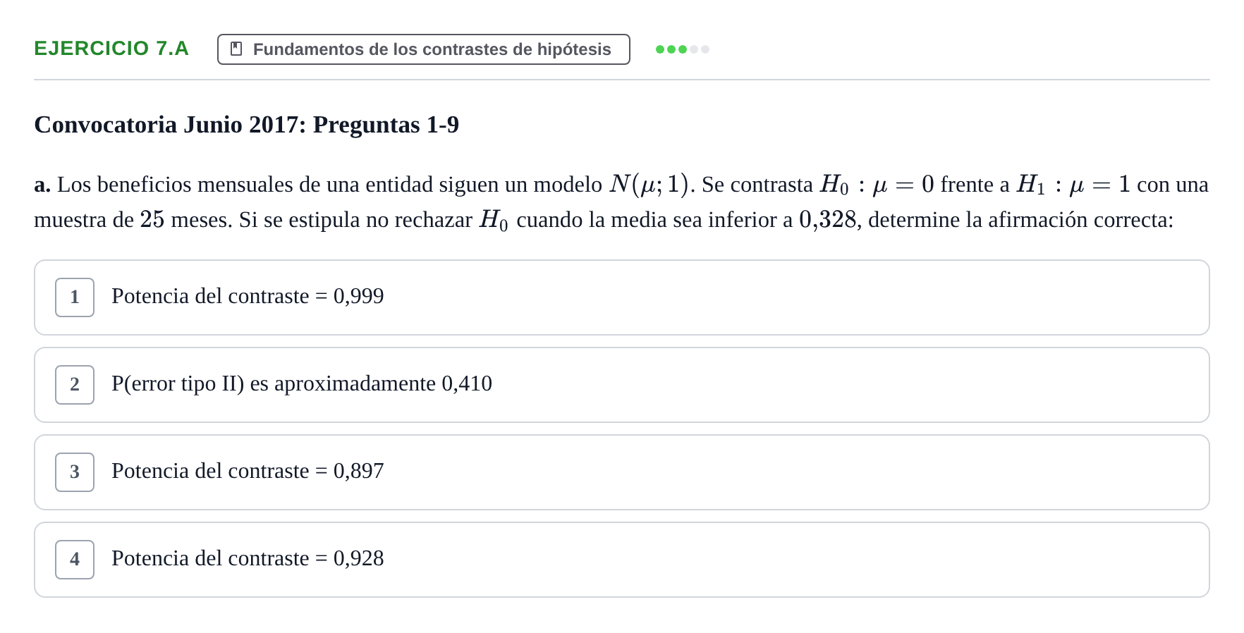 Enunciado: Ejercicio 7.a · Estadística II UB 2019