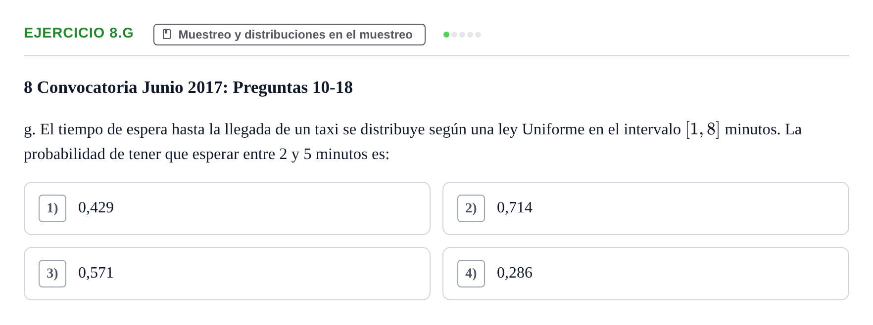 Enunciado: Ejercicio 8.g · Estadística II UB 2019