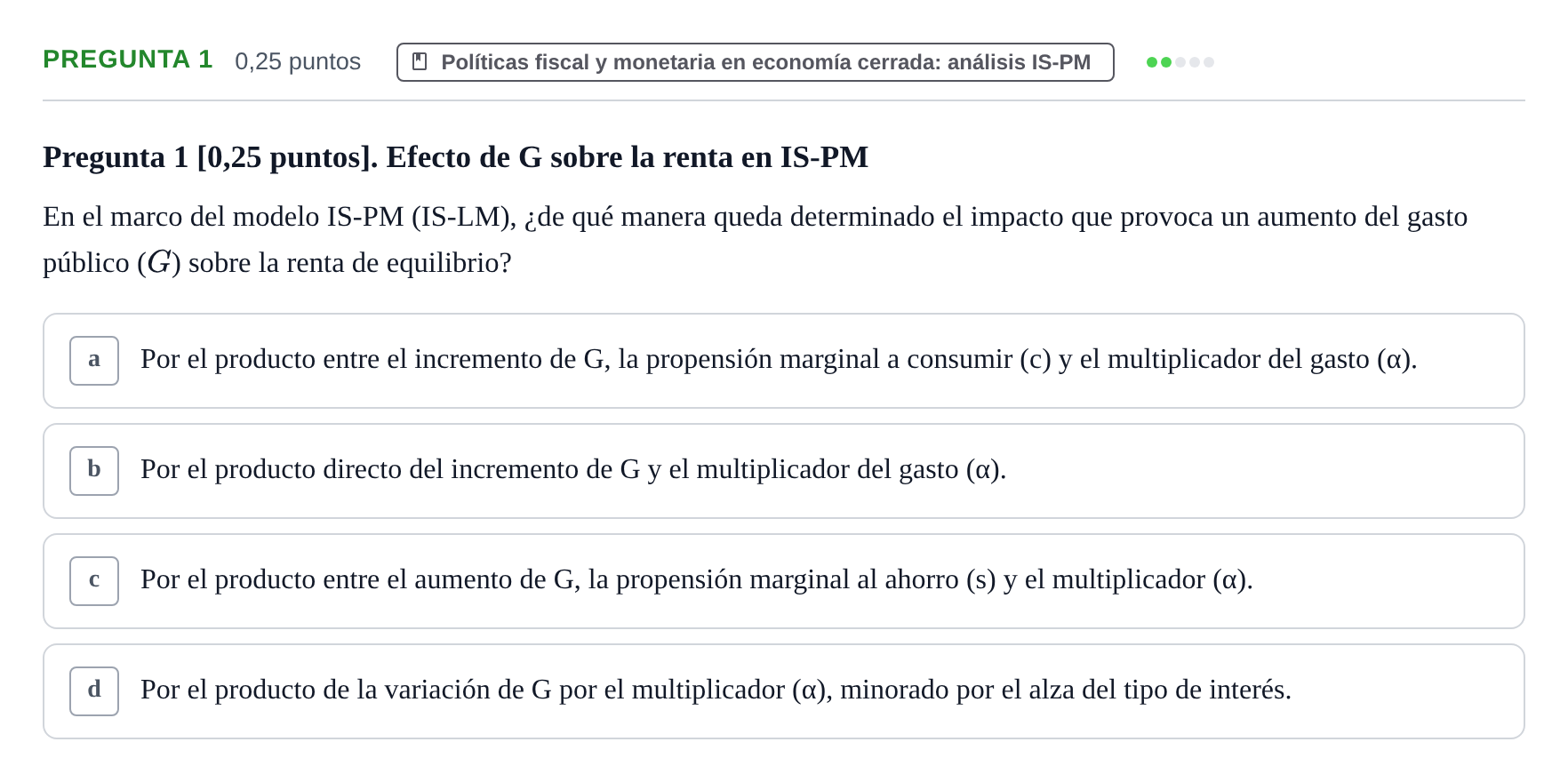Enunciado: Pregunta 1 · Macroeconomía UB 2025