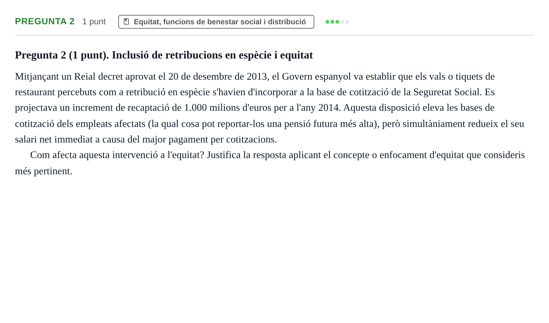 Enunciado: Pregunta 2 · Economia del Sector Públic UB 2014