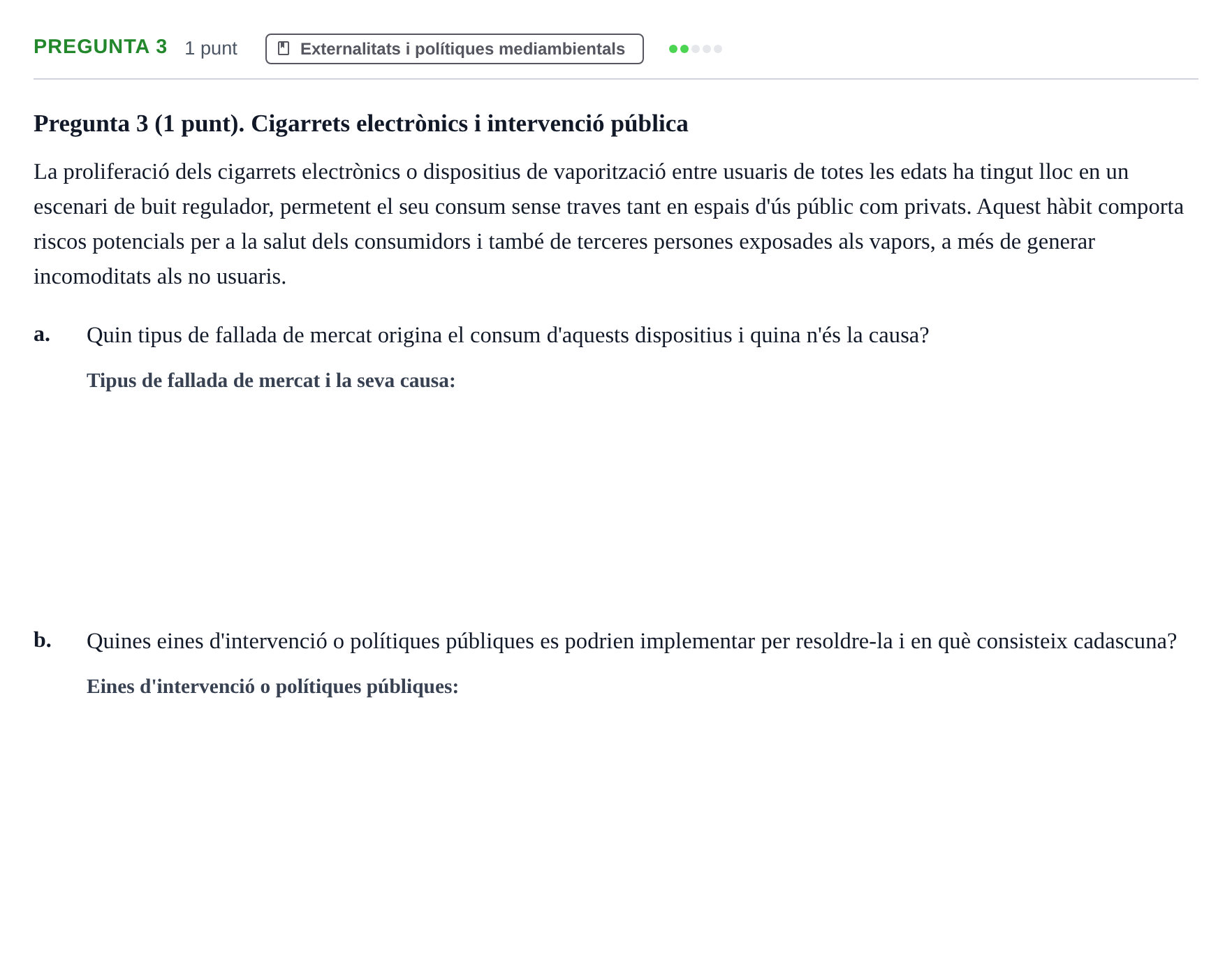 Enunciado: Pregunta 3 · Economia del Sector Públic UB 2014