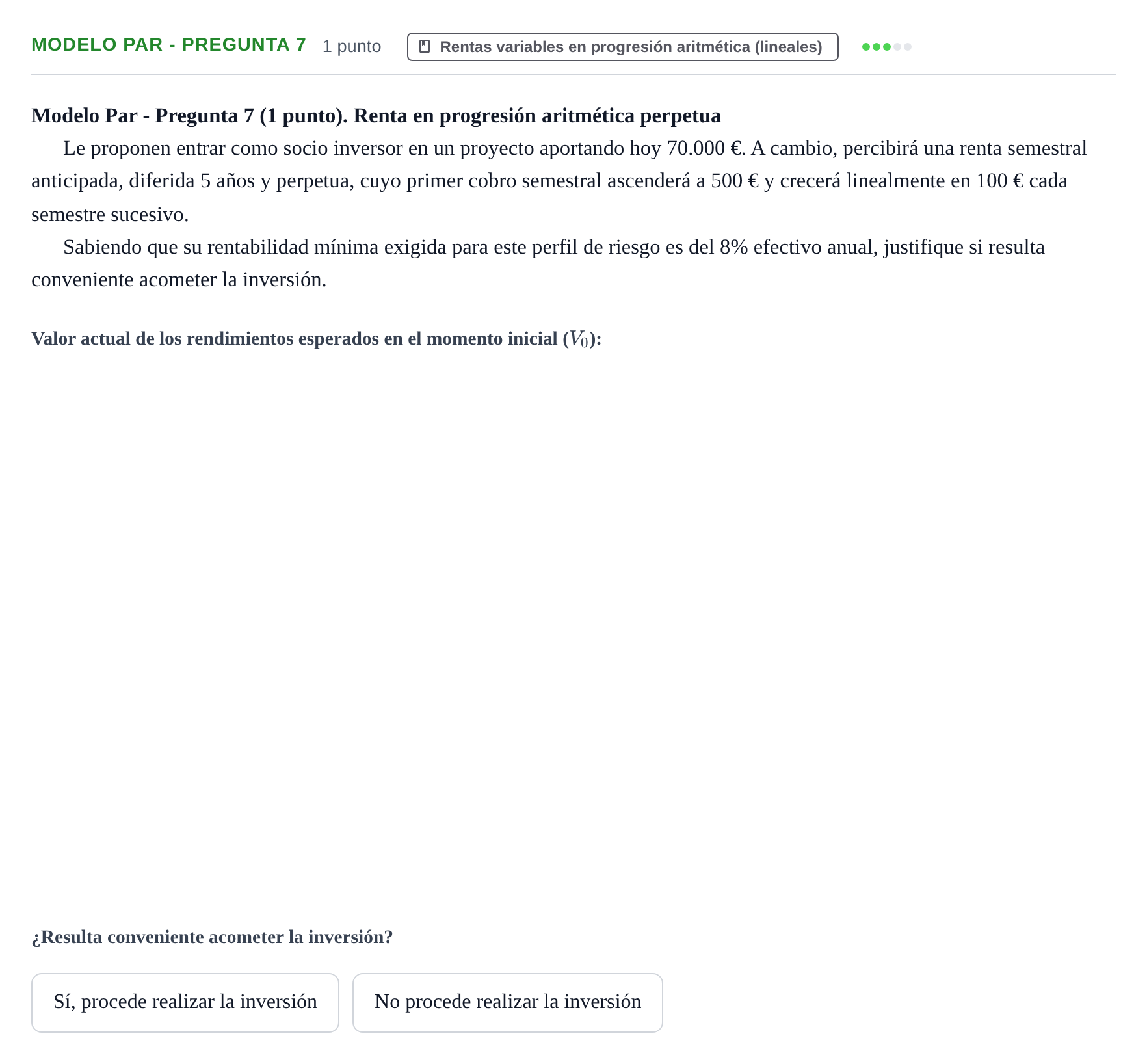 Enunciado: Ejercicio Modelo Par - Pregunta 7 · Matemàtica Financera UB 2020