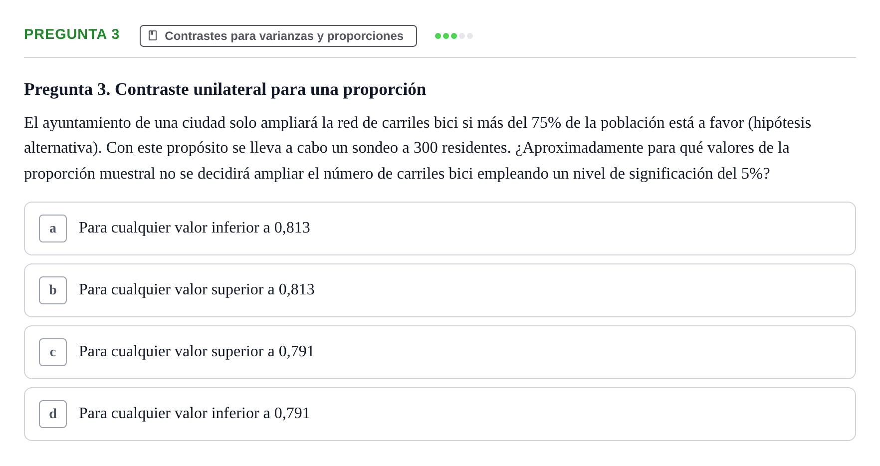 Enunciado: Pregunta 3 · Estadística II UB Juny 2025