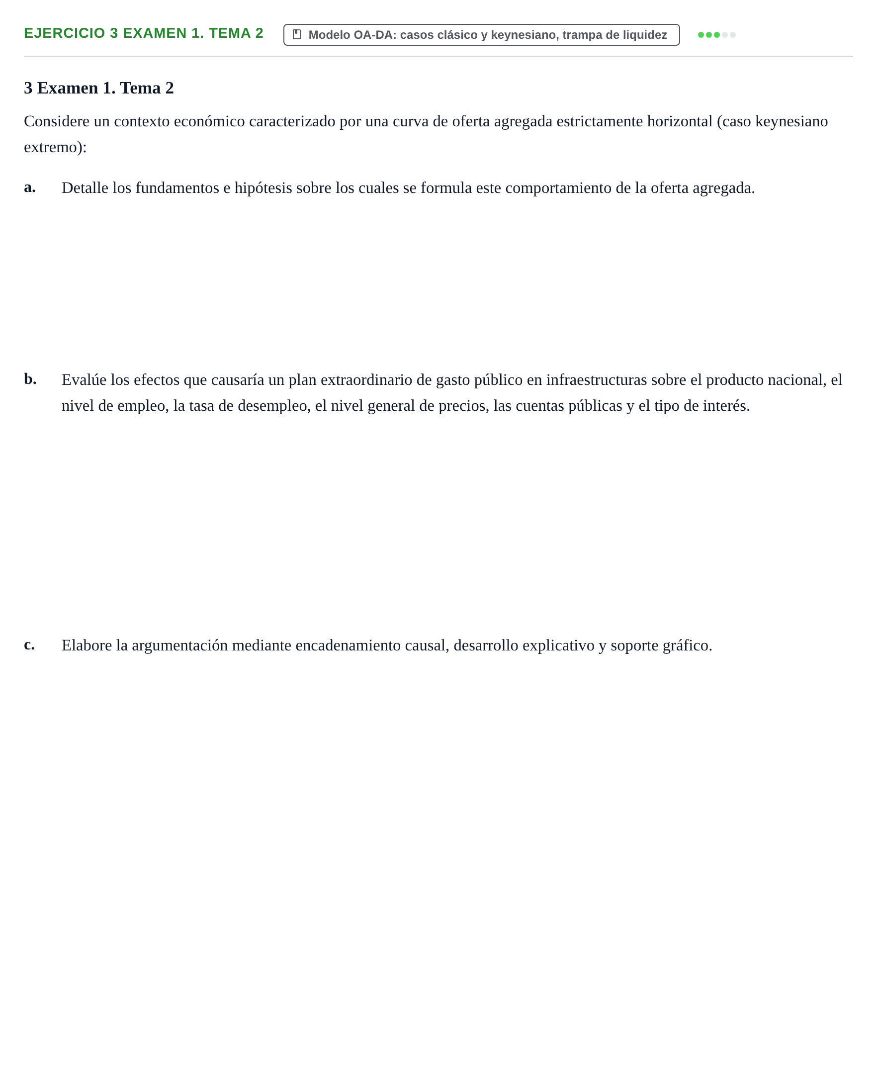 Enunciado: Ejercicio 3 Examen 1. Tema 2 · Macroeconomía UB Recopilación de exámenes finales y parciales de Macroeconomía (Parte 1)